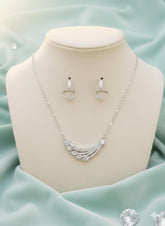 Beautiful Zircon Locket Set