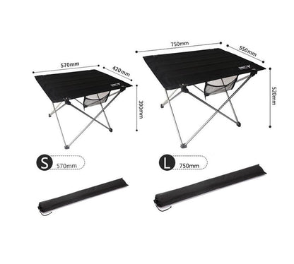 Outdoor Camping Small Folding Table Aviation Light Aluminum Alloy Portable Picnic Table