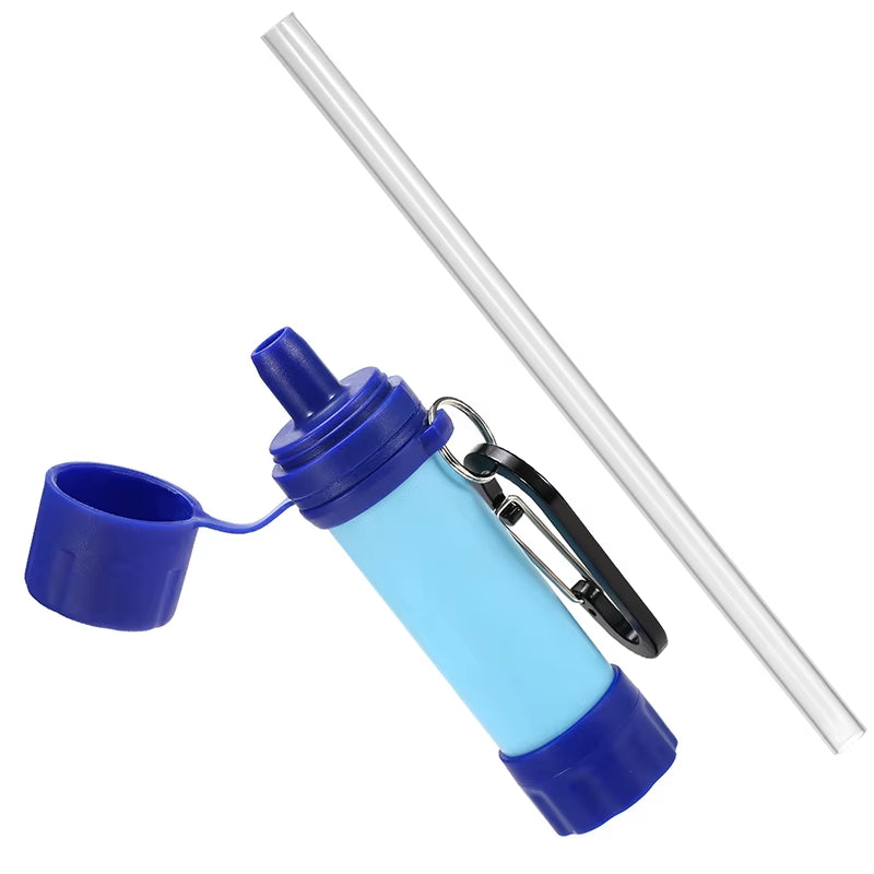 Outdoor Drinking Water Filtration Purifier Emergency Life Portable Survival Straw Water Filter Fishing Climbing Travel Camping