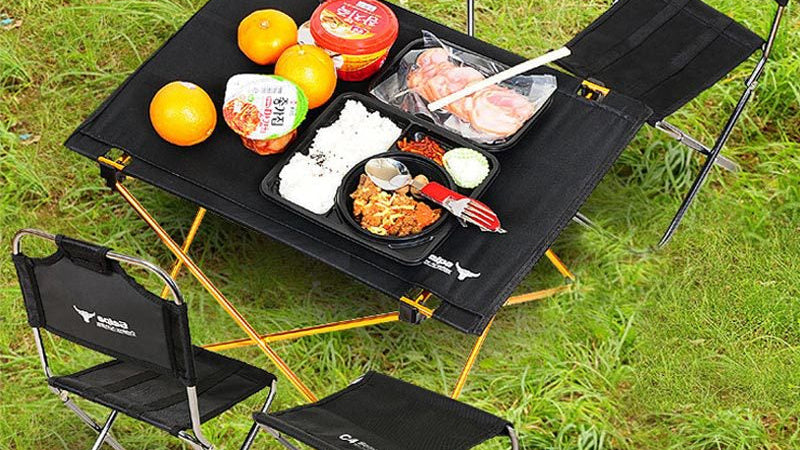 Outdoor Camping Small Folding Table Aviation Light Aluminum Alloy Portable Picnic Table