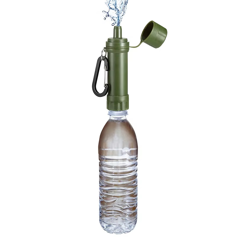 Outdoor Drinking Water Filtration Purifier Emergency Life Portable Survival Straw Water Filter Fishing Climbing Travel Camping