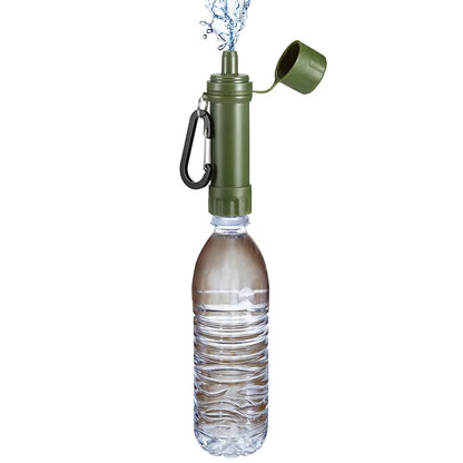Outdoor Drinking Water Filtration Purifier Emergency Life Portable Survival Straw Water Filter Fishing Climbing Travel Camping
