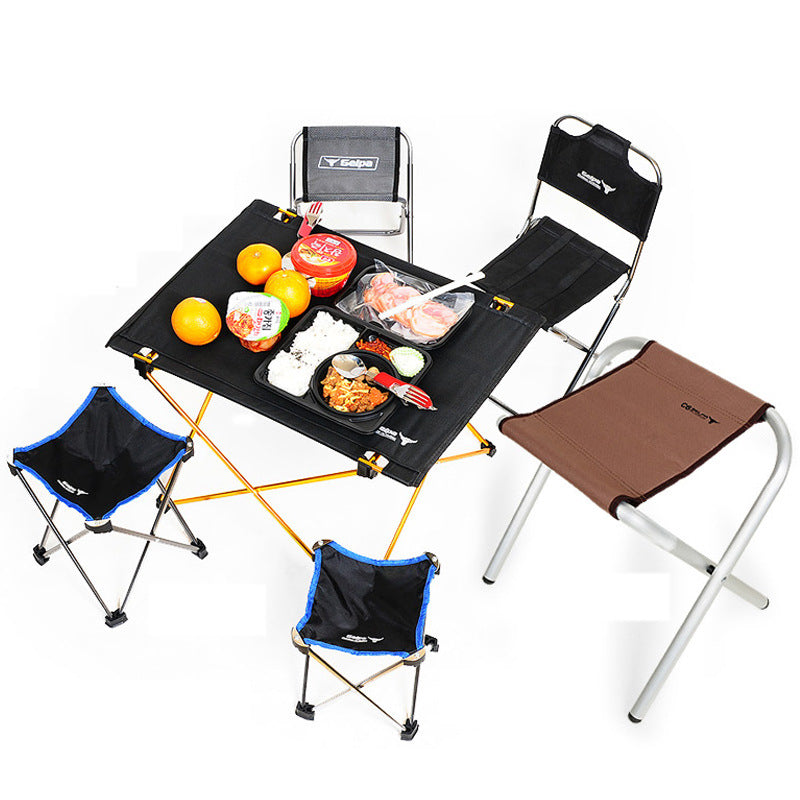 Outdoor Camping Small Folding Table Aviation Light Aluminum Alloy Portable Picnic Table