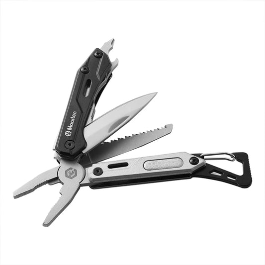 9-In-1 Stainless Steel Multitool Pocket with Screwdriver, Self-Locking Pliers, Survival Gear