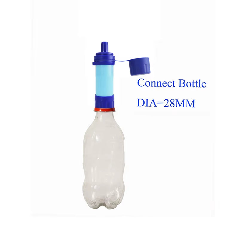 Outdoor Drinking Water Filtration Purifier Emergency Life Portable Survival Straw Water Filter Fishing Climbing Travel Camping