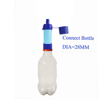 Outdoor Drinking Water Filtration Purifier Emergency Life Portable Survival Straw Water Filter Fishing Climbing Travel Camping