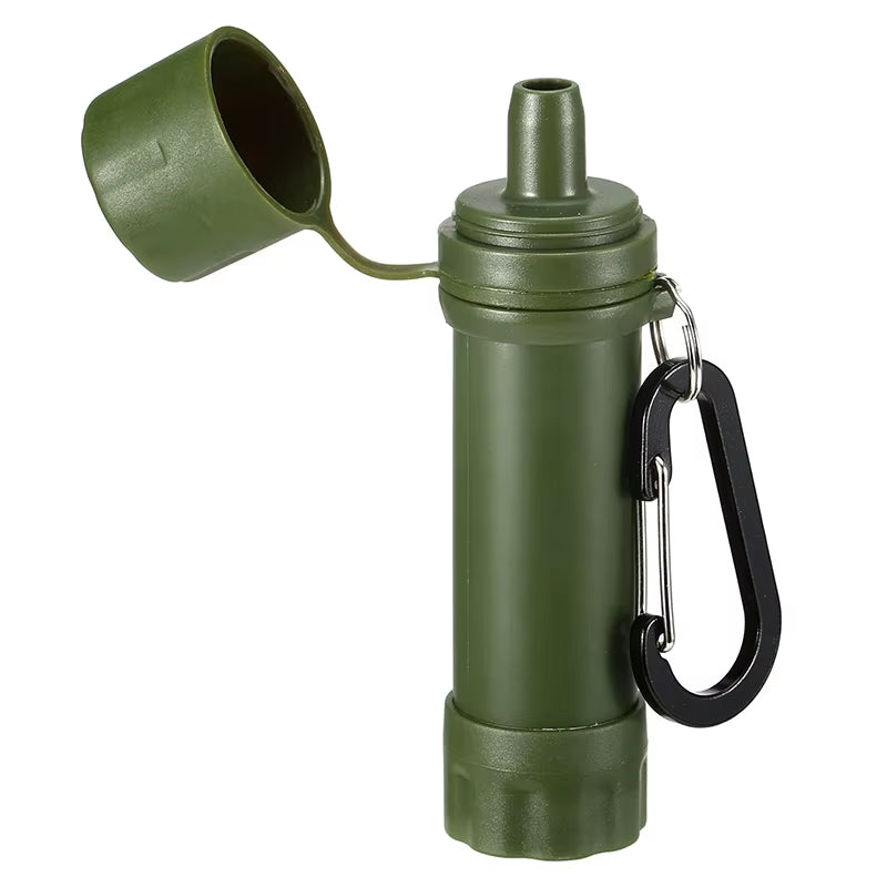 Outdoor Drinking Water Filtration Purifier Emergency Life Portable Survival Straw Water Filter Fishing Climbing Travel Camping