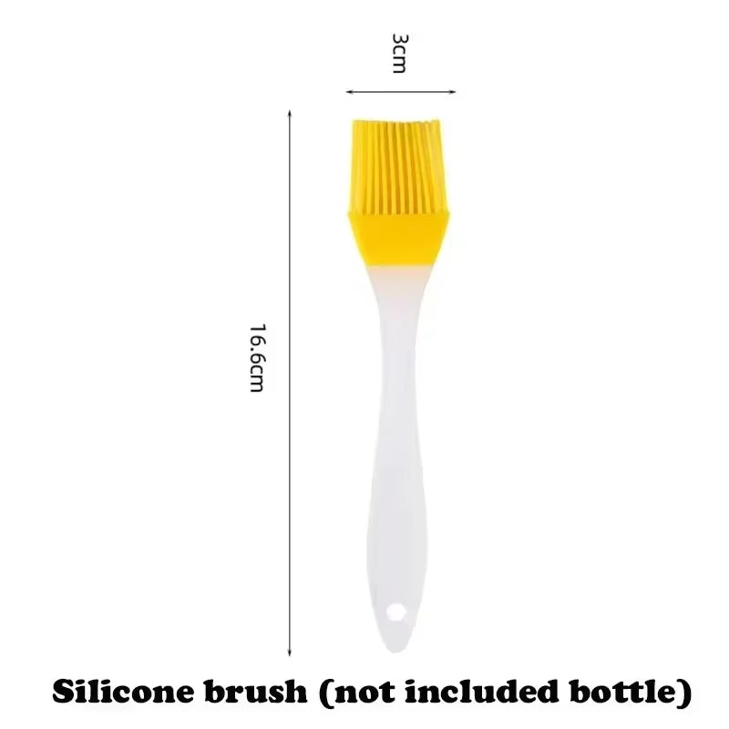 2 in 1 Olive Oil Dispenser Bottle for Kitchen Oil Sprayer Cooking 17Oz/500Ml Plastics Bottle Food-Grade Oil Mister for Air Fryer