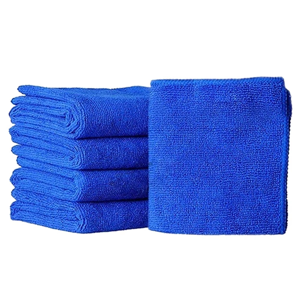 5Pcs Auto Care 30Cmx30Cm Microfiber Car Cleaning Cloths Car Care Microfibre Wax Polishing Detailing Towels
