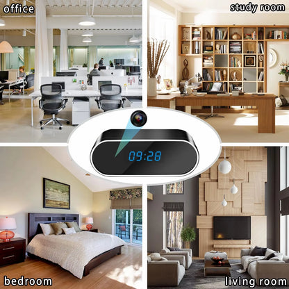 4K 1080P HD Mini Camera Clock Camera Wireless Wifi Camera Micro Cam IR Night View Alarm Camcorder Indoor Video Camera
